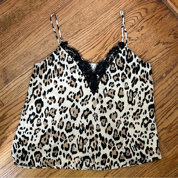 Socialite | Leopard Print Eyelash Camisole Tank Top - Picture 6 of 11